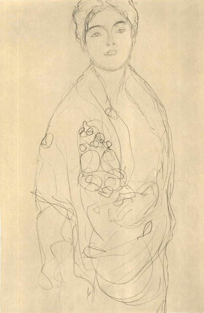 Standing Slightly to the Right by Gustav Klimt